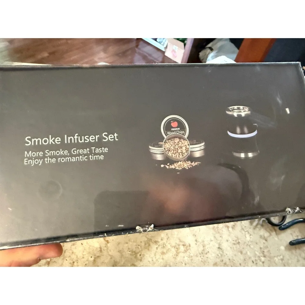 Old Fashioned Smoke Infuser Set for Cocktails Meat Cheese Portable Smoker Kit
